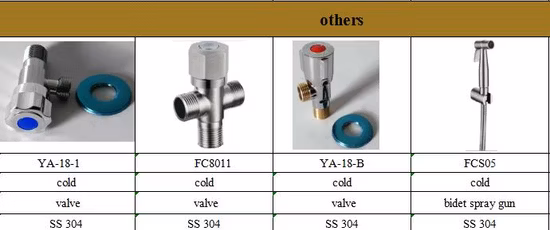 Accessoires de salle de bain Simple Froid En Acier Inoxydable 304 Vanne Murale 90 Degrés Vanne À Deux Voies Double Sortie Vanne D'angle