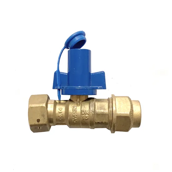 Cw617n Clapet à bille verrouillable en laiton pour compteur d'eau