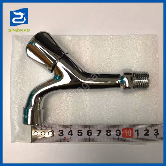 Robinet de machine à laver de salle de bain mural uniquement robinet d'eau froide en laiton