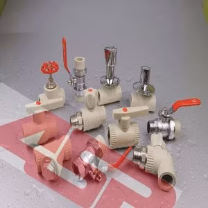 Raccord de vanne de tuyau d'eau d'usine 1/2 joint de 4 pouces Double Union Polypropylène Bille Globe Valve Angle PPR Plomberie Vanne en plastique PP-R Vanne à bille avec CE