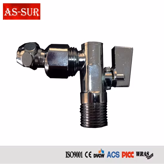 Vanne d'angle de plomberie en laiton forgé avec prix d'usine A1208