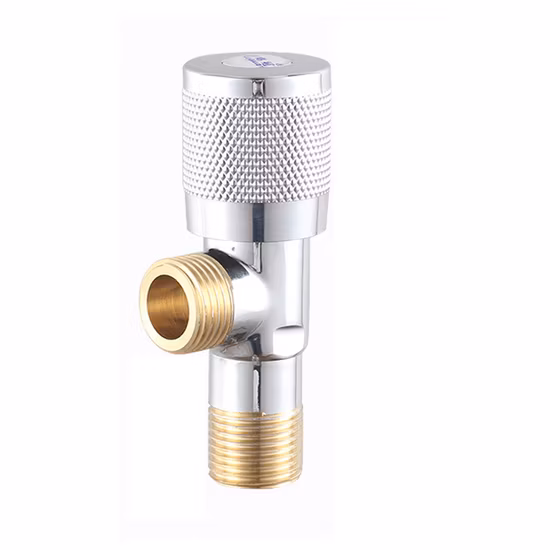 Robinet d'angle d'eau de contrôle de plomberie en acier inoxydable 304 pour toilettes de salle de bains